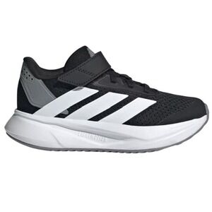 Adidas Duramo SL EL K Kids Black White Lightmotion Hook and Loop Running Shoes